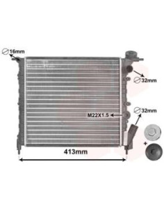 COMPATIBLE CON RADIADOR RENAULT CLIO I 1.1
