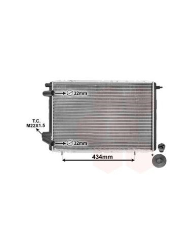 COMPATIBLE CON RADIADOR RENAULT 19 I,II 1.8 16V...