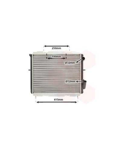 COMPATIBLE CON RADIADOR RENAULT CLIO I 1.9 D