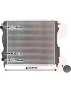 COMPATIBLE CON RADIADOR RENAULT CLIO I 1.2 1.4