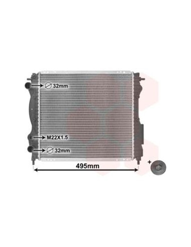 COMPATIBLE CON RADIADOR RENAULT CLIO I 1.2 1.4
