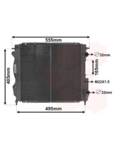 COMPATIBLE CON RADIADOR RENAULT CLIO I 1.7 1.8,Rsi