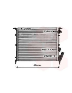 COMPATIBLE CON RADIADOR RENAULT EXPRESS RAPID 1.2 1.4 Ca