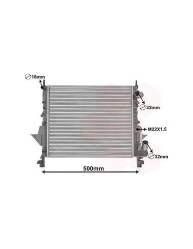 COMPATIBLE CON RADIADOR RENAULT TWINGO 1.2
