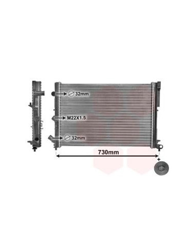 COMPATIBLE CON RADIADOR RENAULT LAGUNA I 1.8...