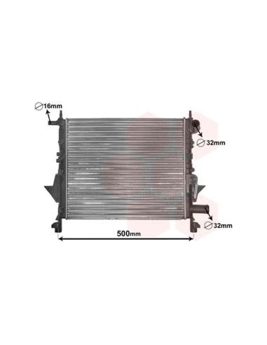 COMPATIBLE CON RADIADOR RENAULT CLIO 1.1I 8V RN...
