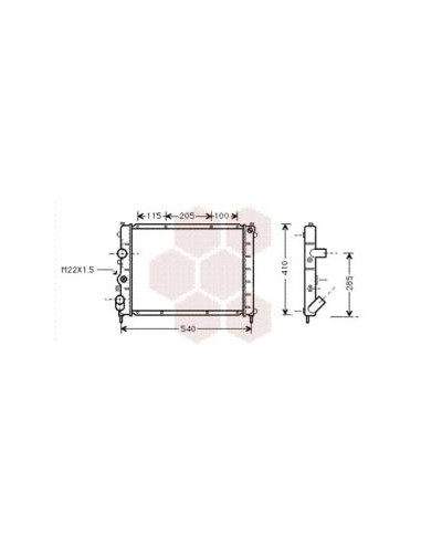 COMPATIBLE CON RADIADOR RENAULT CLIO II 1.9 D...