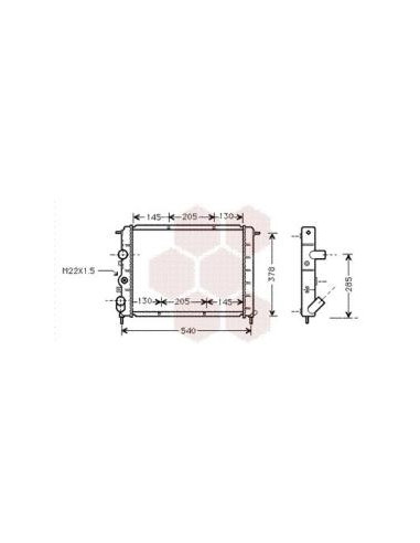 COMPATIBLE CON RADIADOR RENAULT CLIO II 1.9 D
