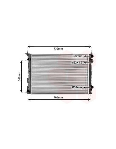 COMPATIBLE CON RADIADOR RENAULT LAGUNA I 1.8...