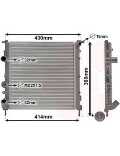 COMPATIBLE CON RADIADOR RENAULT CLIO II 1.2