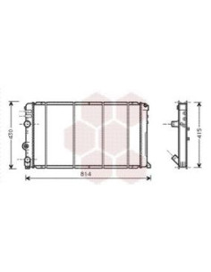 COMPATIBLE CON RADIADOR RENAU MASTER MOVANO 1.6 1.8 1.9...