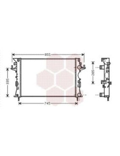 COMPATIBLE CON RADIADOR RENAULT ESPEJOACE III LAGUNA II...