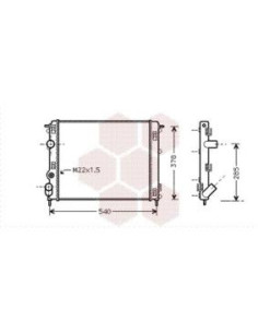 COMPATIBLE CON RADIADOR RENAULT CLIO 2001 LOGAN COM SEM...