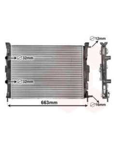 COMPATIBLE CON RADIADOR RENAULT MEGANE 1.4 1.5 DCI 1.9 DCI 0