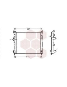 COMPATIBLE CON RADIADOR AGUA RENAULT CLIO II 1.5DCI 01...