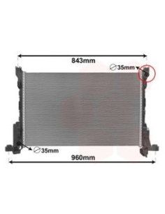 COMPATIBLE CON RADIADOR AGUA RENAULT TRAFIC III VIVARO...