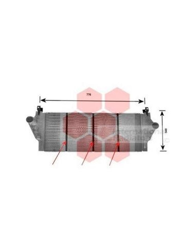 COMPATIBLE CON INTERCOOLER RENAULT ESPEJOACE...