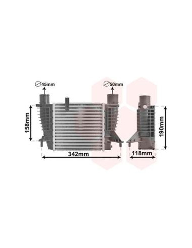 COMPATIBLE CON INTERCOOLER RENAULT CLIO 2004