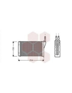 COMPATIBLE CON RADIADOR CALEFACCION RENAULT 11 ESPEJOACE...