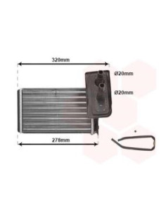 COMPATIBLE CON RADIADOR CALEFACCION RENAULT KANGOO