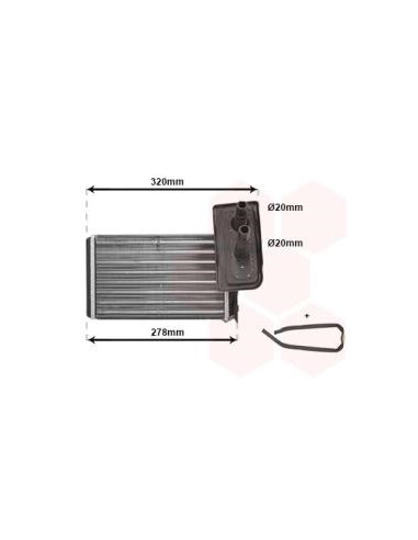 COMPATIBLE CON RADIADOR CALEFACCION RENAULT KANGOO