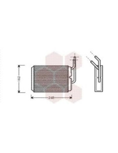 COMPATIBLE CON RADIADOR CALEFACCION RENAULT TWINGO DELPHI 93