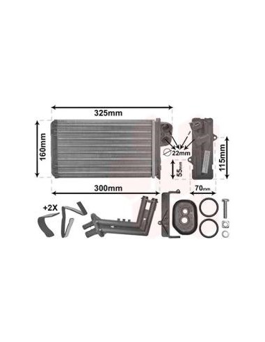 COMPATIBLE CON RADIADOR CALEFACCION RENAULT...