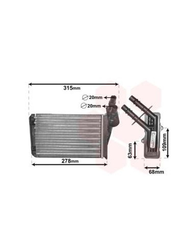 COMPATIBLE CON RADIADOR CALEFACCION RENAULT...