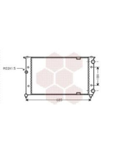 COMPATIBLE CON RADIADOR VOLKSWAGEN CORDOBA I IBIZA II...