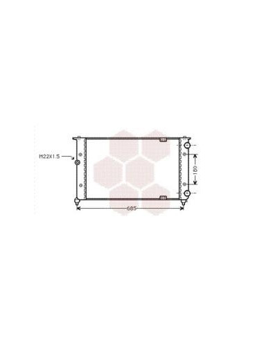 COMPATIBLE CON RADIADOR VOLKSWAGEN CORDOBA I...
