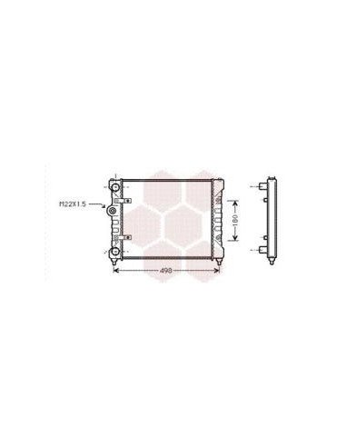 COMPATIBLE CON RADIADOR VOLKSWAGEN CADDY II...