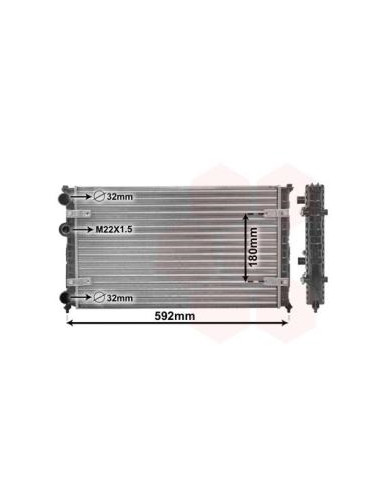 COMPATIBLE CON RADIADOR VOLKSWAGEN CORDOBA I...