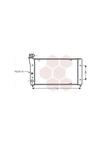 COMPATIBLE CON RADIADOR VOLKSWAGEN TOLEDO I 1.9...