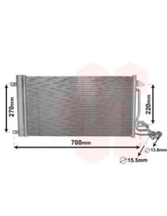 COMPATIBLE CON CONDENSADOR SEAT IBIZA V VOLKSWAGEN POLO 09