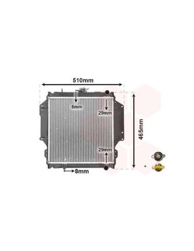 COMPATIBLE CON RADIADOR SUZUKI SAMURAI SJ 413 1.3