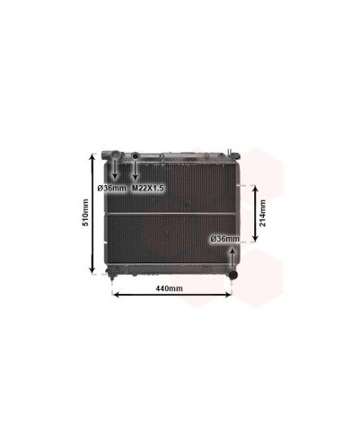 COMPATIBLE CON RADIADOR SUZUKI VITARA 1.9 D 2.0 TD
