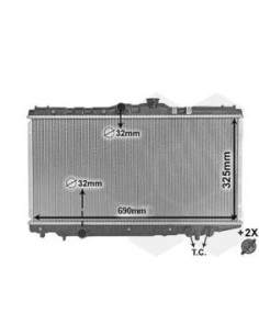 COMPATIBLE CON RADIADOR TOYOTA COROLLA IV 1.3