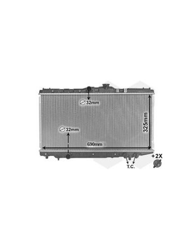 COMPATIBLE CON RADIADOR TOYOTA COROLLA IV 1.3
