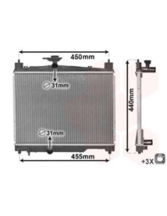 COMPATIBLE CON RADIADOR TOYOTA YARIS 1.0 16V 1.3 16V 1.5