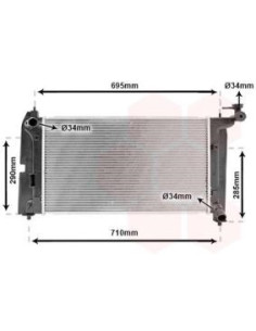 COMPATIBLE CON RADIADOR TOYOTA COROLLA 1.4 1.6 VVTI 02