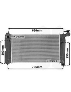 COMPATIBLE CON RADIADOR TOYOTA COROLLA E11 E12 2002.01