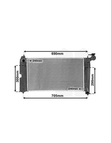 COMPATIBLE CON RADIADOR TOYOTA COROLLA E11 E12...