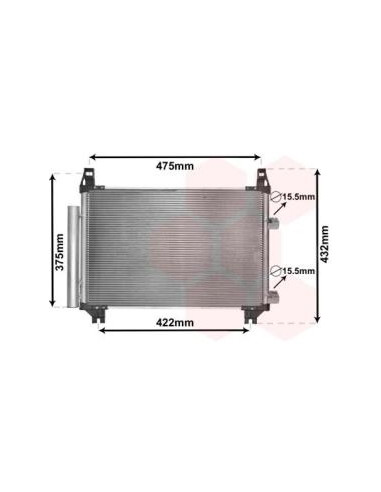 COMPATIBLE CON CONDENSADOR TOYOTA YARIS 1.0 1.3L