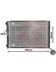 COMPATIBLE CON RADIADOR VOLKSWAGEN GOLF III VENTO 1.4 1.6