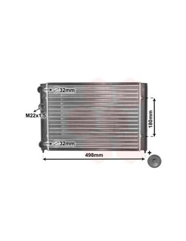 COMPATIBLE CON RADIADOR VOLKSWAGEN GOLF III...