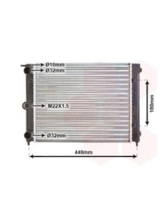 COMPATIBLE CON RADIADOR VOLKSWAGEN POLO II TERRA 0.9 1.0 1.3