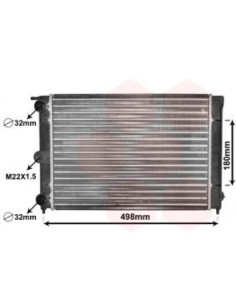 COMPATIBLE CON RADIADOR VOLKSWAGEN DERBY GOLF II JETTA...
