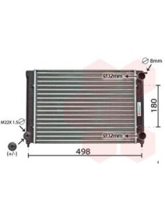 COMPATIBLE CON RADIADOR VOLKSWAGEN GOLF I,II JETTA I,II...