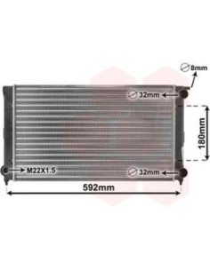 COMPATIBLE CON RADIADOR VOLKSWAGEN CADDY I GOLF I,II...