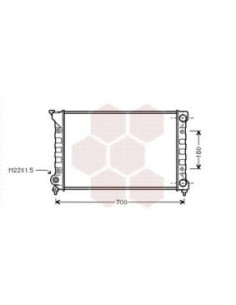 COMPATIBLE CON RADIADOR VOLKSWAGEN PASSAT III 1.6 TD 1.8...